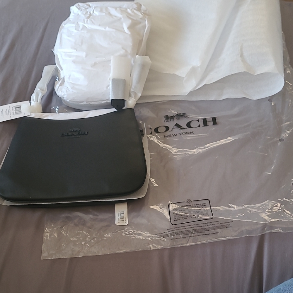 Coach Jet Black  Bag Nwt MSRP $430